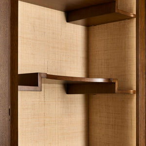Tiger Eye - Tall Cabinet - Woodtone / Brass