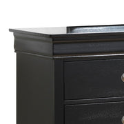 Elegant traditional storage dresser by Glory Furniture with multiple drawers and classic wood finish for bedroom organization.