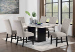 Kian - 7 Pc. Dining Table Set (Gray Boucle Chair)