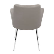 Pair of Lumi Source Andrew contemporary dining chairs in a modern design, set of two with sleek, stylish seating for dining rooms.