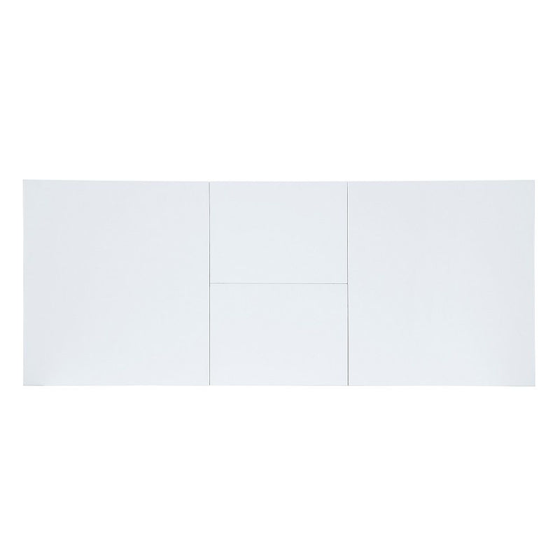 Gallegos - Dining Table With Leaf - White High Gloss - R&R Furniture Gallery (Fountain Valley, CA)