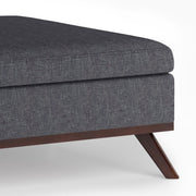 Owen - Square Coffee Table Storage Ottoman - Slate Gray - R&R Furniture Gallery (Fountain Valley, CA)
