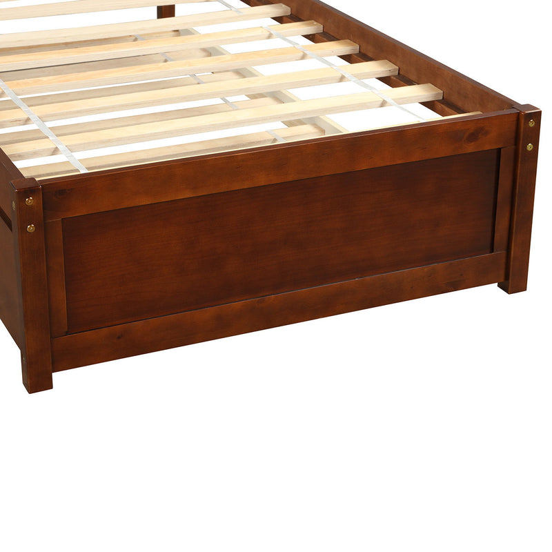 Platform Bed Wood Bed Frame With Trundle - R&R Furniture Gallery (Fountain Valley, CA)