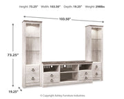 Willowton - Entertainment Center With Fireplace Option - R&R Furniture Gallery (Fountain Valley, CA)