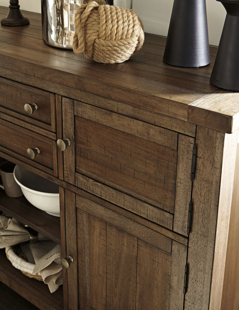 Moriville - Dining Room Server - Grayish Brown - R&R Furniture Gallery (Fountain Valley, CA)