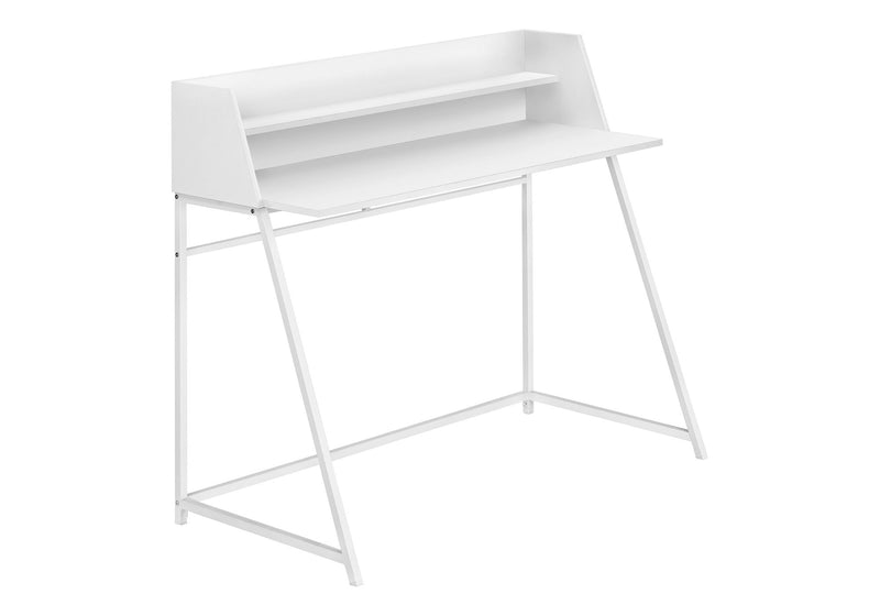 Computer Desk For Home Office, Laptop, Storage Shelves, Marble Look Contemporary & Modern - R&R Furniture Gallery (Fountain Valley, CA)