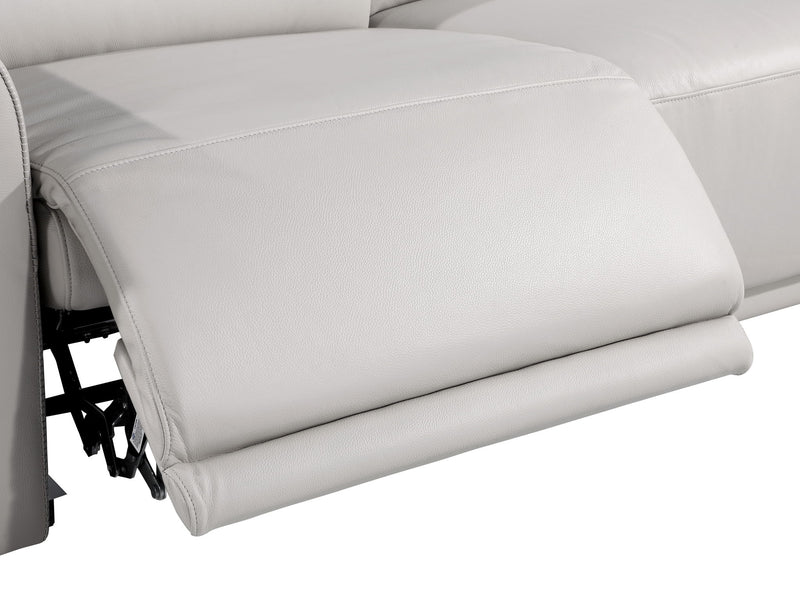 1126 - Top Grain Power Reclining Italian Leather Sofa - R&R Furniture Gallery (Fountain Valley, CA)