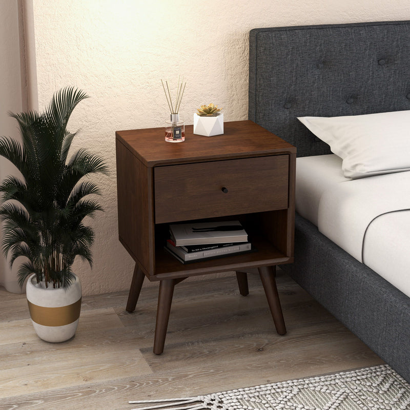 Caroline - Night Stand - Brown - R&R Furniture Gallery (Fountain Valley, CA)