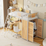 Loft Bed With L Shape Desk And Wardrobe - R&R Furniture Gallery (Fountain Valley, CA)