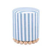 Dex - Striped Linen Ottoman - R&R Furniture Gallery (Fountain Valley, CA)