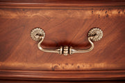 Cortina - Leather Bedside Bench - Honey Walnut - R&R Furniture Gallery (Fountain Valley, CA)