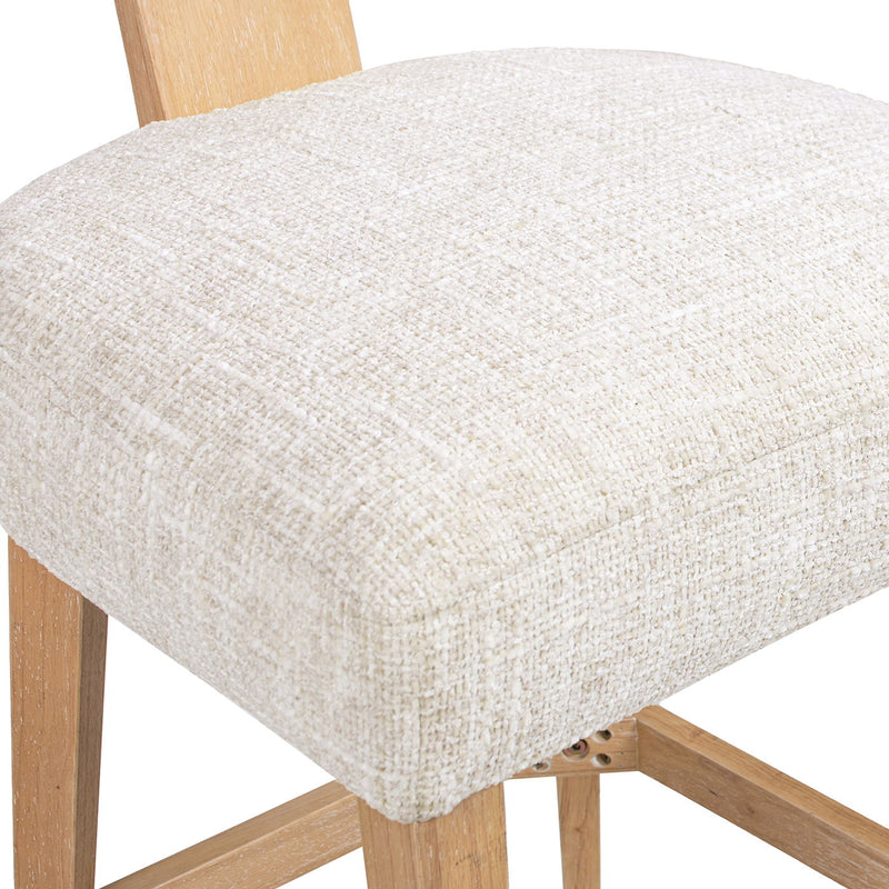 Penny - Round Arched Upholstered Counter Stool (Set of 2) - Travertine Beige - R&R Furniture Gallery (Fountain Valley, CA)