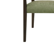 Mid Century Modern Arm Dining Chair Set With Rattan Backrest - R&R Furniture Gallery (Fountain Valley, CA)