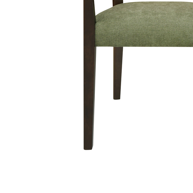 Mid Century Modern Arm Dining Chair Set With Rattan Backrest - R&R Furniture Gallery (Fountain Valley, CA)