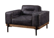 Silchester - Chair - Antique Ebony Top Grain Leather - R&R Furniture Gallery (Fountain Valley, CA)