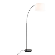 Lumi Source March contemporary floor lamp with sleek design and adjustable arm, standing on a flat surface in a modern room.