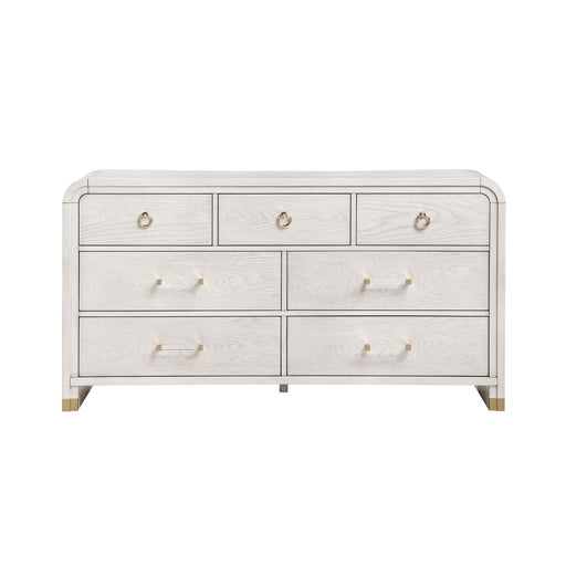 Malco - Dresser With Gold Detailing - Oak - R&R Furniture Gallery (Fountain Valley, CA)