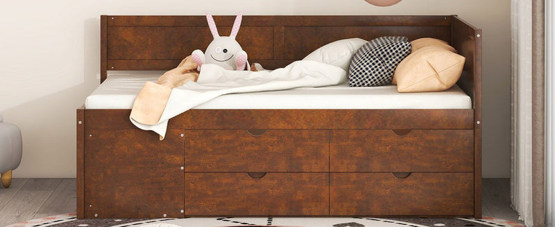 Daybed With Drawers And Shelves - R&R Furniture Gallery (Fountain Valley, CA)