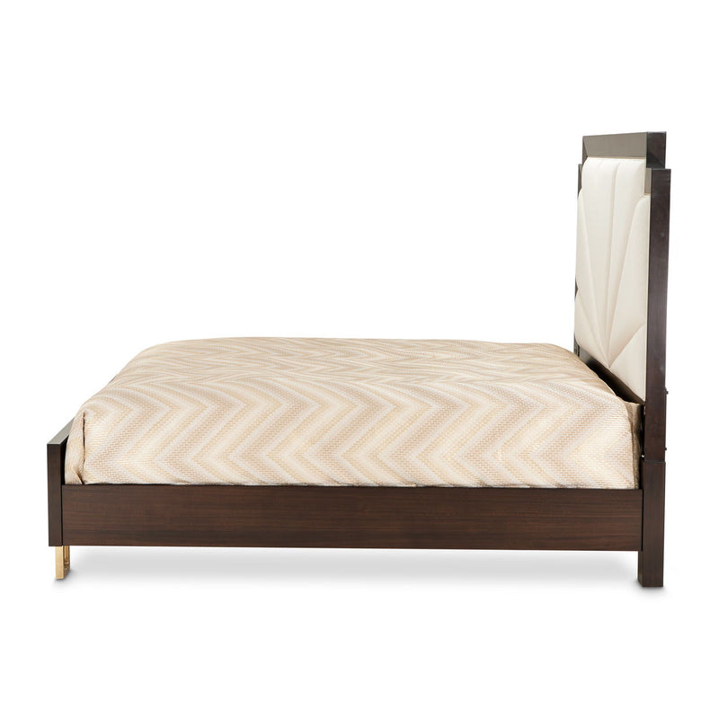 Belmont Place - Upholstered Bed - Espresso - R&R Furniture Gallery (Fountain Valley, CA)