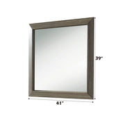 Lyndon - Mirror - Weathered Gray Grain - R&R Furniture Gallery (Fountain Valley, CA)