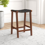James - Mid-Century Modern Genuine Counter Stool - R&R Furniture Gallery (Fountain Valley, CA)