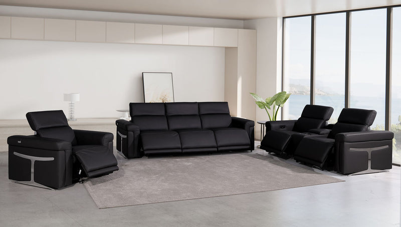 1126 - 7-Piece Modular Power Reclining Sofa, Loveseat & Chair Set In With 6 Power Recliners & Power Headrests