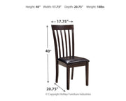 Hammis - Dining UPH Side Chair (Set of 2) - Dark Brown - R&R Furniture Gallery (Fountain Valley, CA)