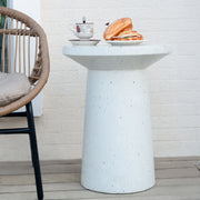 Terrazzo - Outdoor Side Table - White - R&R Furniture Gallery (Fountain Valley, CA)