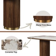 Willene - Dining Table With Ceramic Top - R&R Furniture Gallery (Fountain Valley, CA)