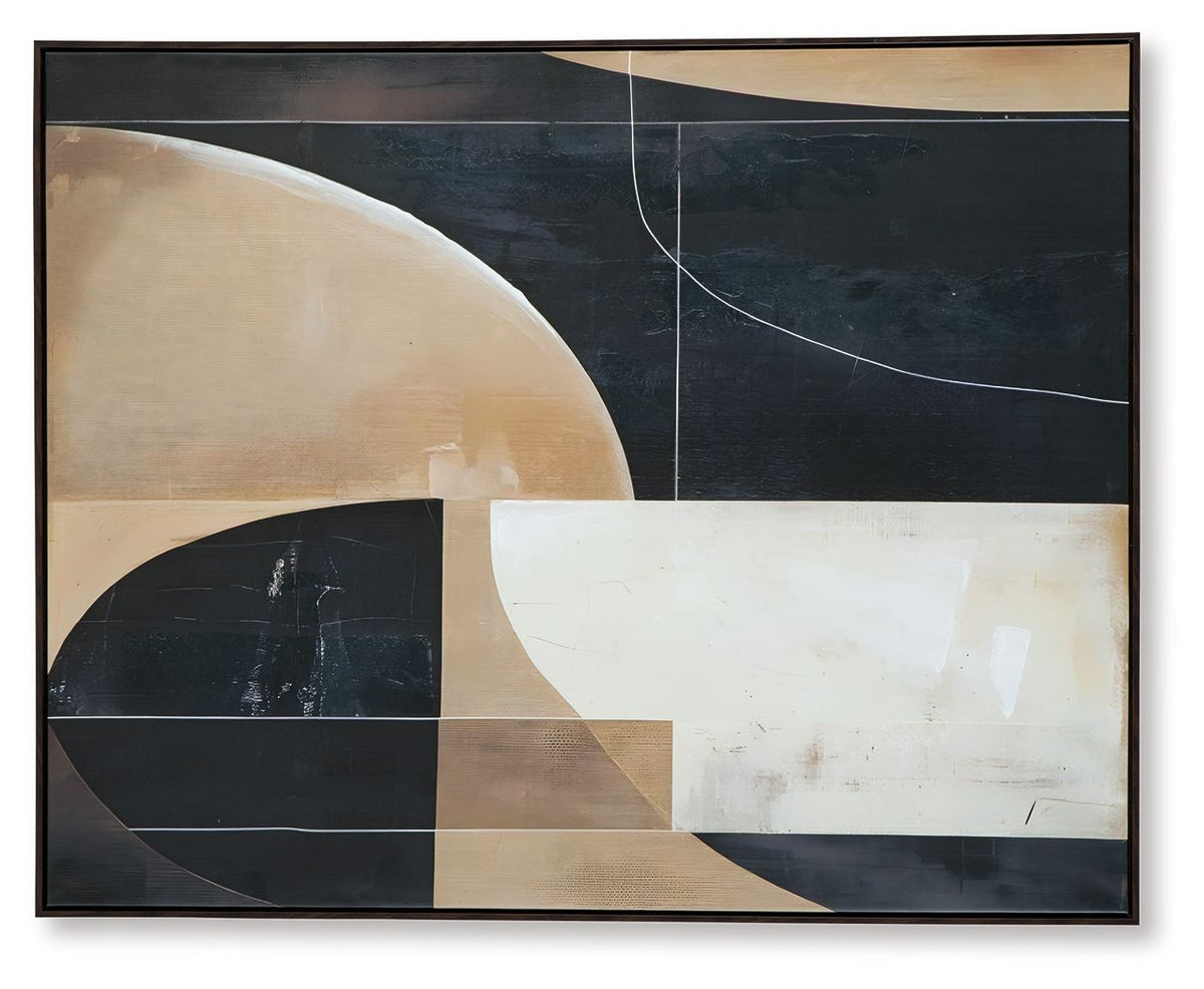 Ewanford - Wall Art - Black / Brown / Tan - R&R Furniture Gallery (Fountain Valley, CA)