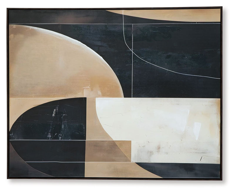 Ewanford - Wall Art - Black / Brown / Tan - R&R Furniture Gallery (Fountain Valley, CA)