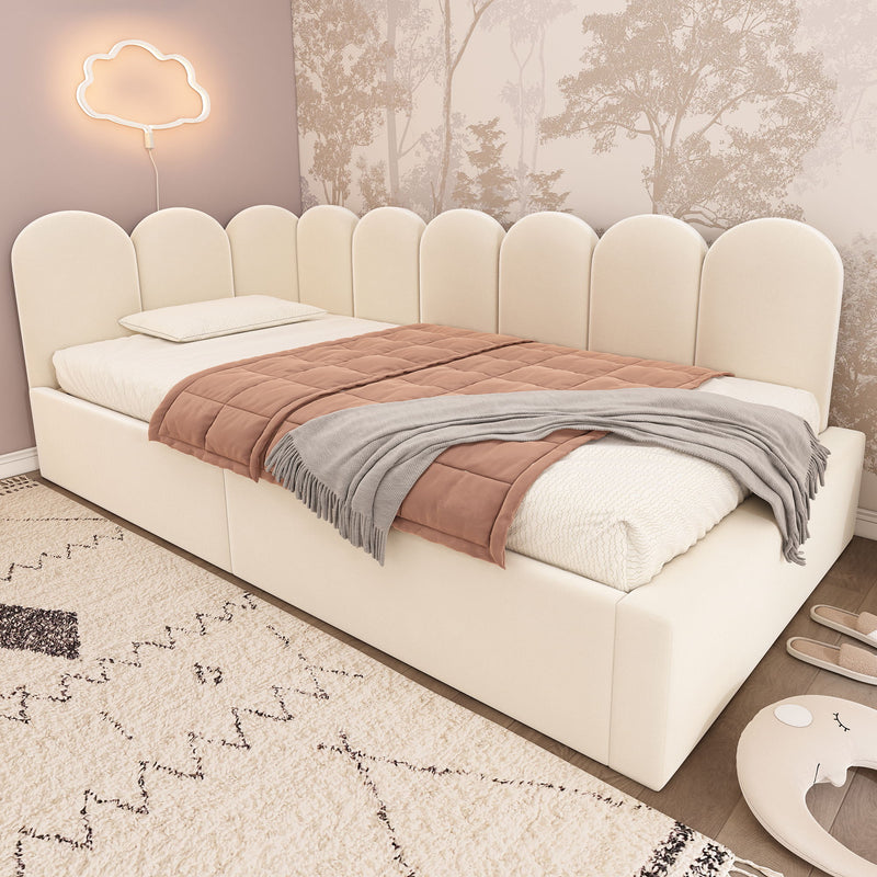 Upholstered Daybed With Metal Slatted Base - R&R Furniture Gallery (Fountain Valley, CA)