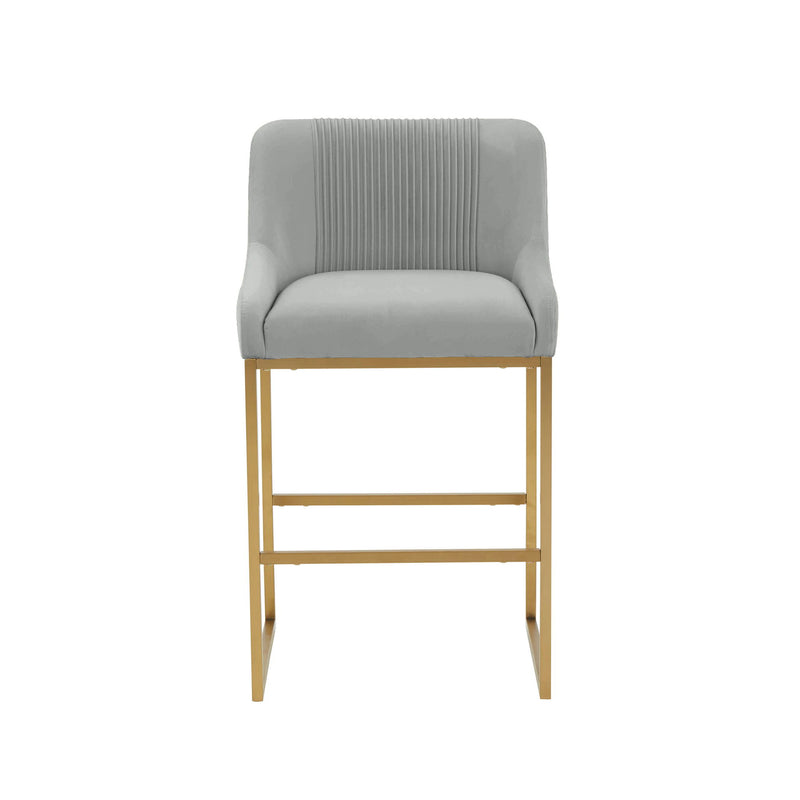 Lisa - Velvet Counter Stool - R&R Furniture Gallery (Fountain Valley, CA)