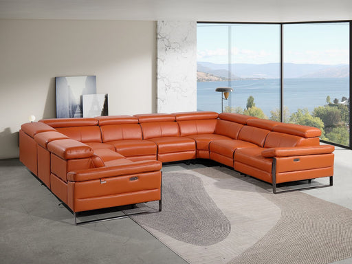 1246 - 8-Piece U-Shaped Modular Power Reclining Sectional With 4 Power Recliners And Power Headrests - R&R Furniture Gallery (Fountain Valley, CA)