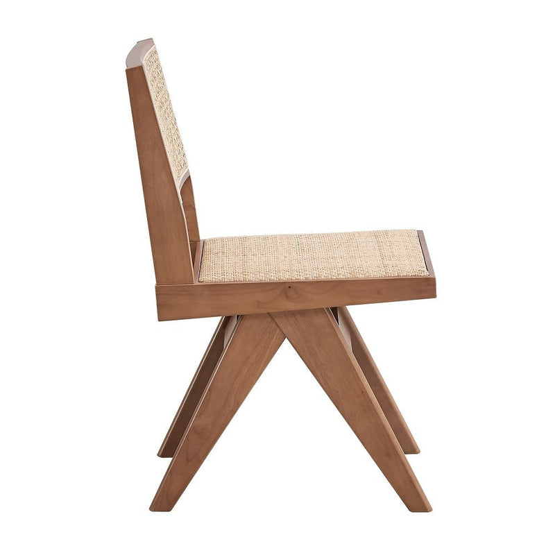 Velentina - Side Chair (Set of 2) - Rattan & Natural - R&R Furniture Gallery (Fountain Valley, CA)