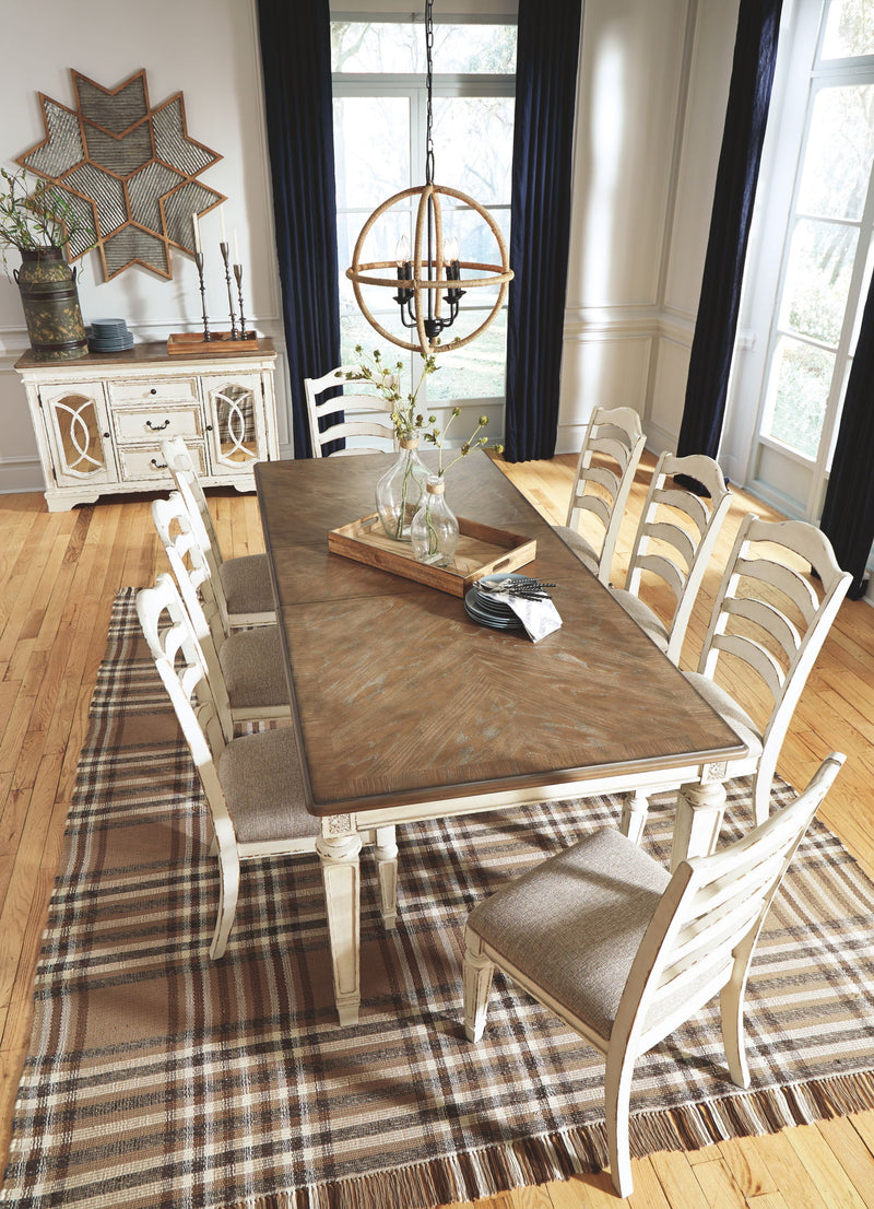 Realyn - Rectangular Dining Room Extension Table - Chipped White - R&R Furniture Gallery (Fountain Valley, CA)
