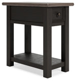 Tyler Creek - Chair Side End Table - Black / Gray - R&R Furniture Gallery (Fountain Valley, CA)