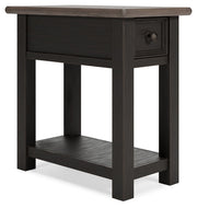 Tyler Creek - Chair Side End Table - Black / Gray - R&R Furniture Gallery (Fountain Valley, CA)