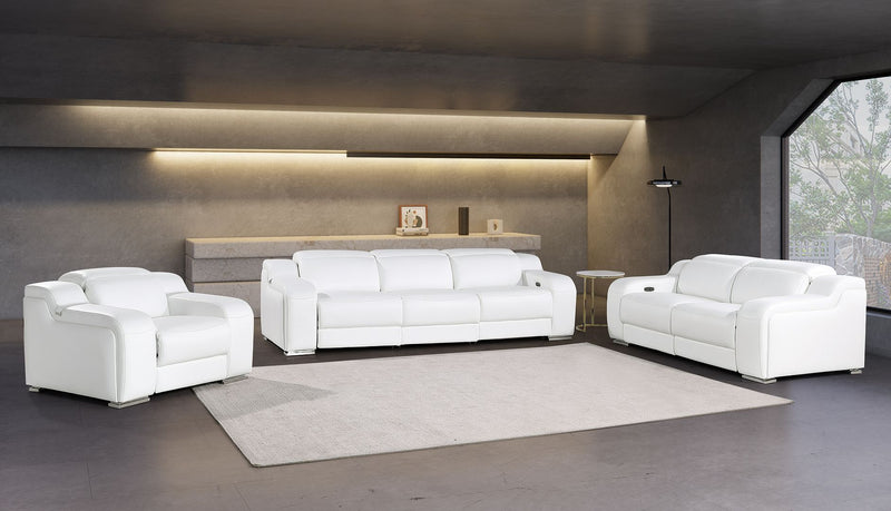 1116 - 6-Piece Modular Power Reclining Sofa, Loveseat & Chair Set In With 5 Power Recliners & Power Headrests - R&R Furniture Gallery (Fountain Valley, CA)