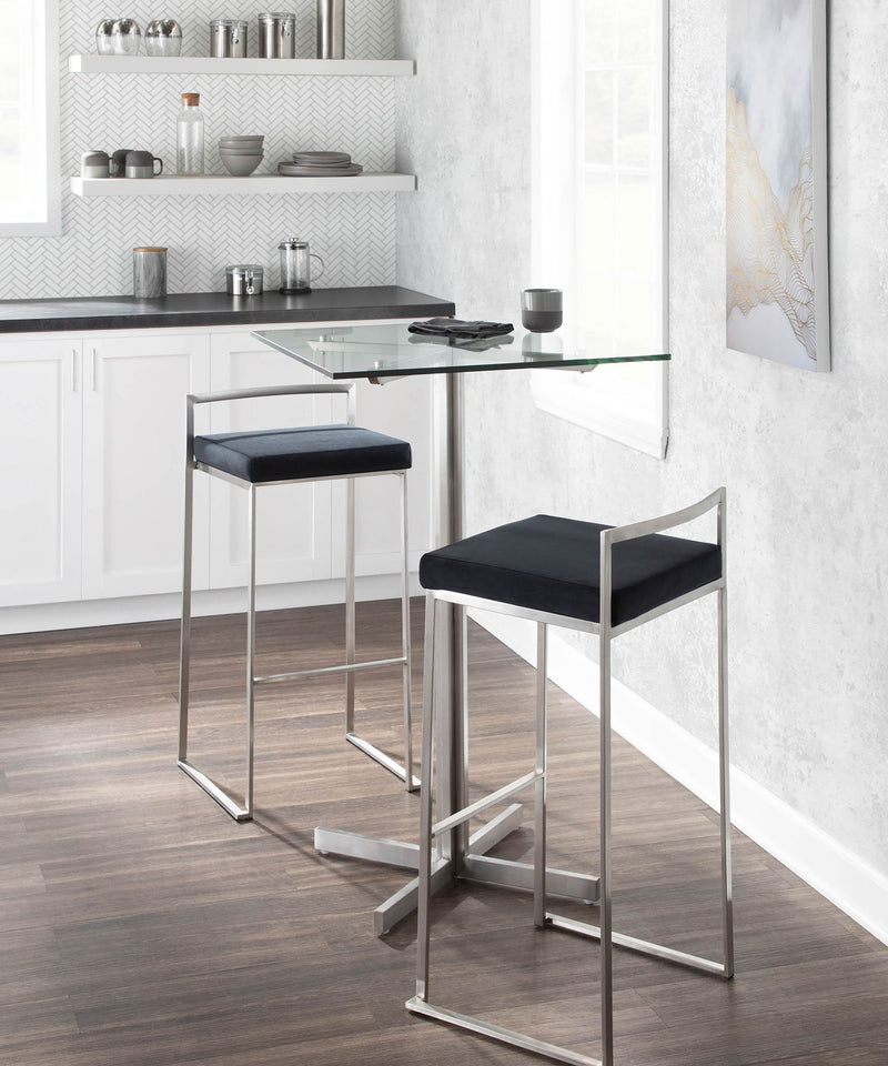 Lumi Source Fuji contemporary stackable barstool with sleek, modern design and sturdy frame, ideal for stylish seating.
