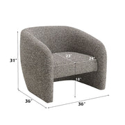 Livia - Accent Chair - Brown & Gray Tweed - R&R Furniture Gallery (Fountain Valley, CA)