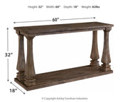 Johnelle - Sofa Table - Gray - R&R Furniture Gallery (Fountain Valley, CA)
