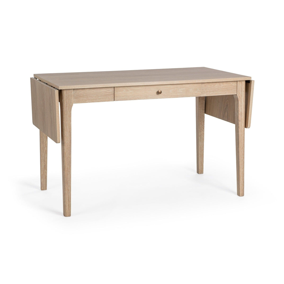 Classic Home Karl extendable coastal drift writing desk with sleek wooden surface and adjustable length for versatile workspace.