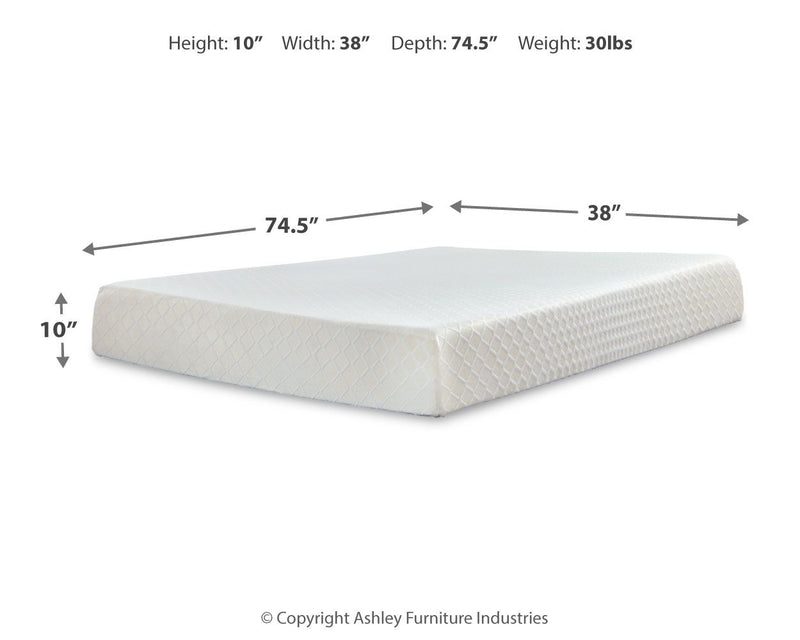 10 Inch Chime Memory Foam - Firm Memory Foam Mattress - R&R Furniture Gallery (Fountain Valley, CA)