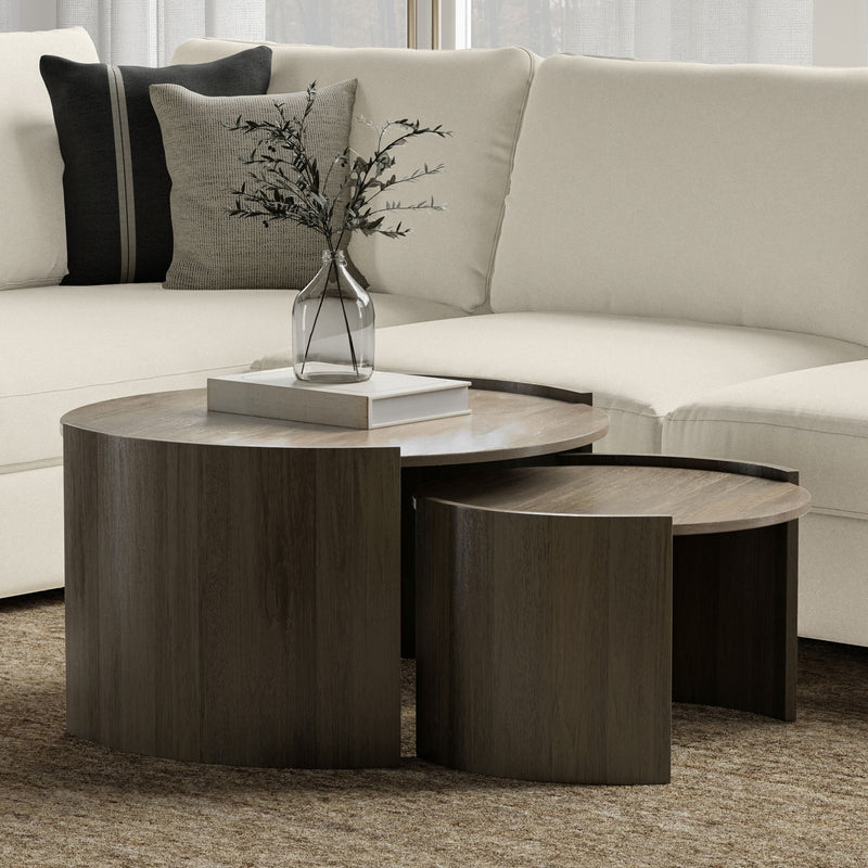 Robin - 2 Piece Nesting Table - Gray - R&R Furniture Gallery (Fountain Valley, CA)