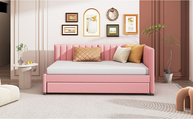 Upholstered Daybed, Sofa Bed Frame, No Box Spring Needed - R&R Furniture Gallery (Fountain Valley, CA)