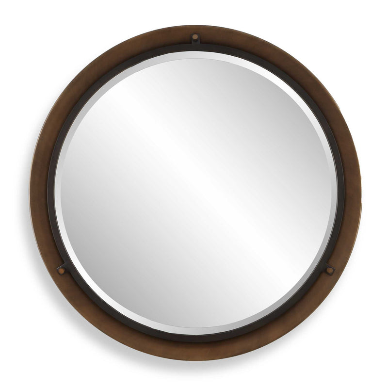 Porthole - Round Mirror - Bronze