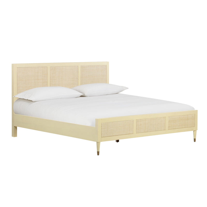 TOV Furniture Sierra panel bed with a modern design, featuring a sleek headboard and sturdy wooden frame for a stylish bedroom.