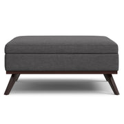 Owen - Multifunctional Square Coffee Table Storage Ottoman - R&R Furniture Gallery (Fountain Valley, CA)