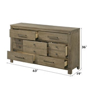 Colton - Dresser - Antique White Oak - R&R Furniture Gallery (Fountain Valley, CA)